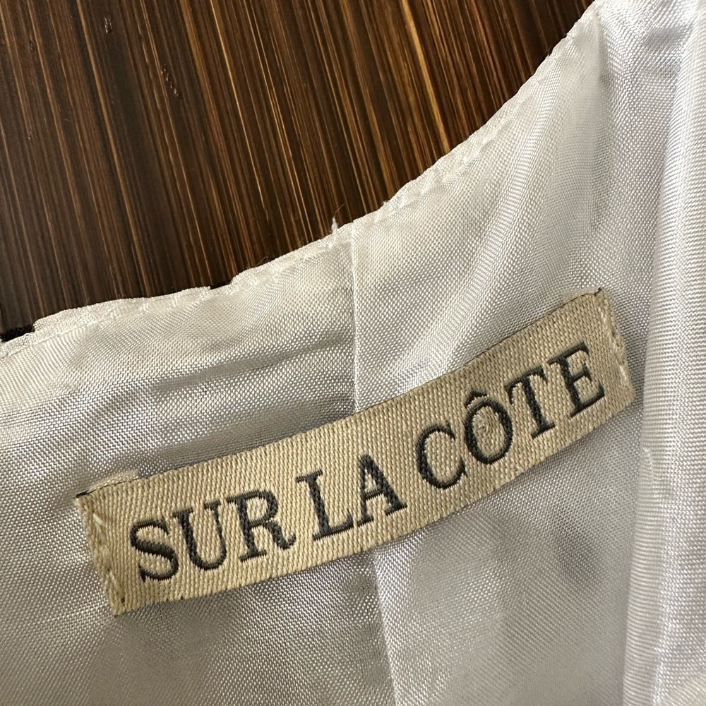 Sur La Cote Elsa Black And White Dot Dress Made In Usa (108) — image 8 of 8